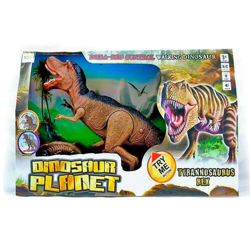 Dinossauro Articulado de Controle Remoto - Tiranossauro Rex - Com